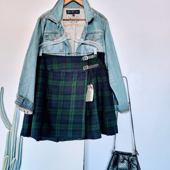 Pleated Plaid Mini Skirt Size 40 - Picture 15 of 16